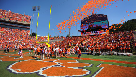 Sept. 7, 2013 - #4 Clemson (2-0) breezed to a 52-13 victory over FCS-level S.C. State. Cole Stoudt took his turn at being Clemson's record-setting quarterback in its win over South Carolina State Saturday afternoon. For his part, Taj Boyd was 14-of-23 passing for 169 yards and ran the ball six times for 10 yards and a touchdown, but he did not throw a touchdown in the game, which ended his school-record streak of consecutive games with a touchdown pass at 17.